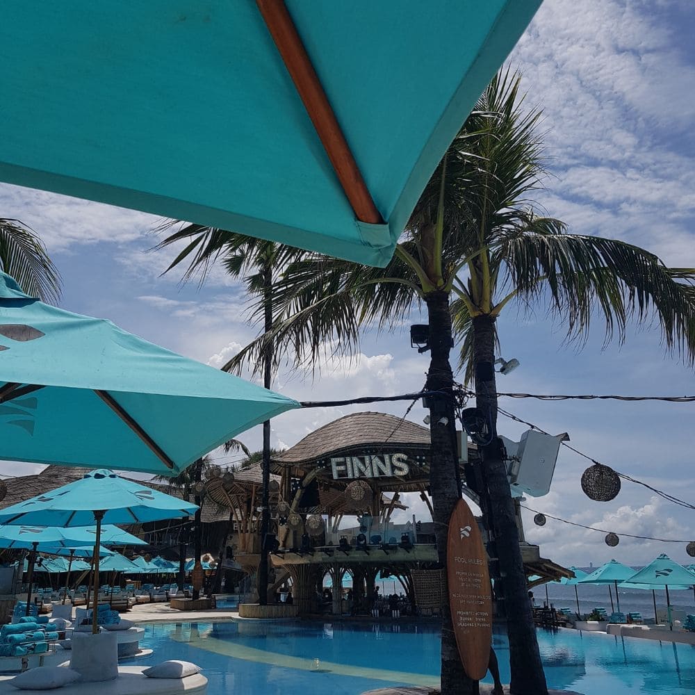 FINNS beach club near Berawa Beach