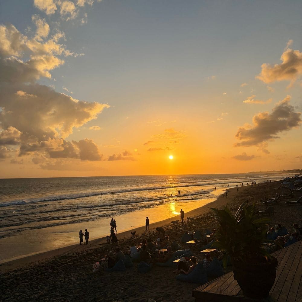 Bali Canggu batu belig beach sunset