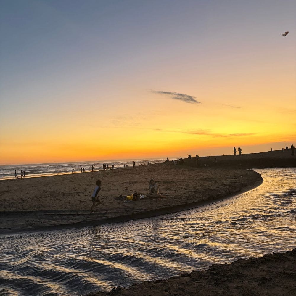 berawa beach sunset