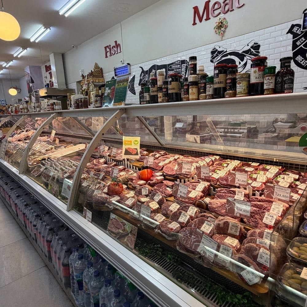 발리 짱구 마트 추천 - Pepito Market 육류 코너