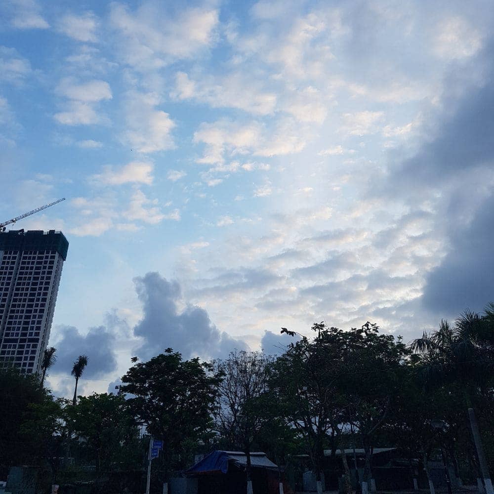 다낭 여행 시기 추천 - 다낭 2월 하늘 풍경